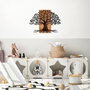 Wallity Accesorio de Pared de Madera Decorativa 382, Madera y Metal, 58 x 80 cm